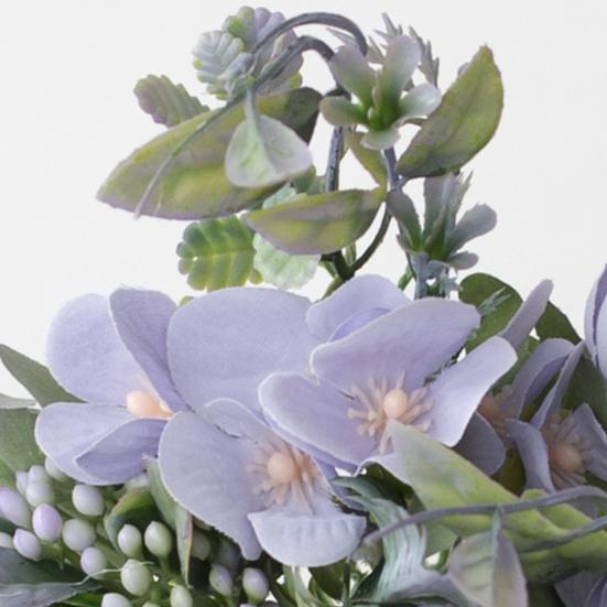 Artificial Flower Eco-friendly Anti-fade Plastic Simulation Silk Rose Flower for Household