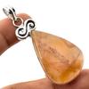 Камень агат Монтана Ручной работы Этнический Свадебный подарок Ювелирное украшение Подвеска 2,4" E4V68