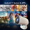 Проектор HY300 Android 11.0 120ANSI Нативное 720P Поддержка Декодирования 4K Видео Автокоррекция Мини Портативный Проектор, Идеальный Подарок