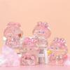 Laser Transparent Gradient Rabbit Dolls Statue Cartoon Model Toy  Desk Decoration
