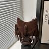 Bohemian Ethnic Fringe Bag For Women Small Shoulder Crossbody Purse