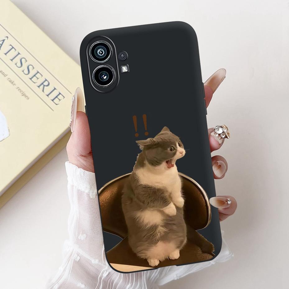 Модный Чехол-Картина Для Nothing Phone (1) Черный Мягкий Силиконовый Чехол Для Nothing Phone One Phone1 Чехлы Бамперы