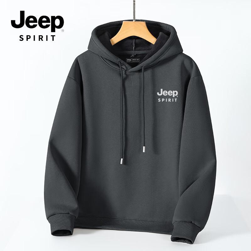 Мужская зимняя толстовка-пуловер JEEP SPIRIT на флисовой подкладке