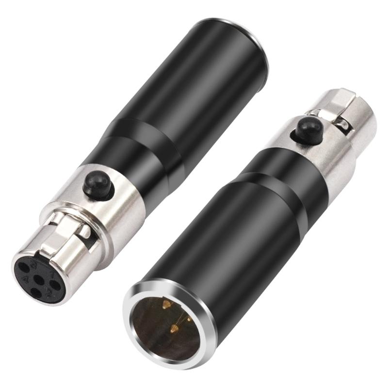 4-контактный XLR Female на 3-контактный Mini XLR Male Конвертер Мгновенное Подключение Простота Использования Для Звуковых Карт Камер Микрофонов