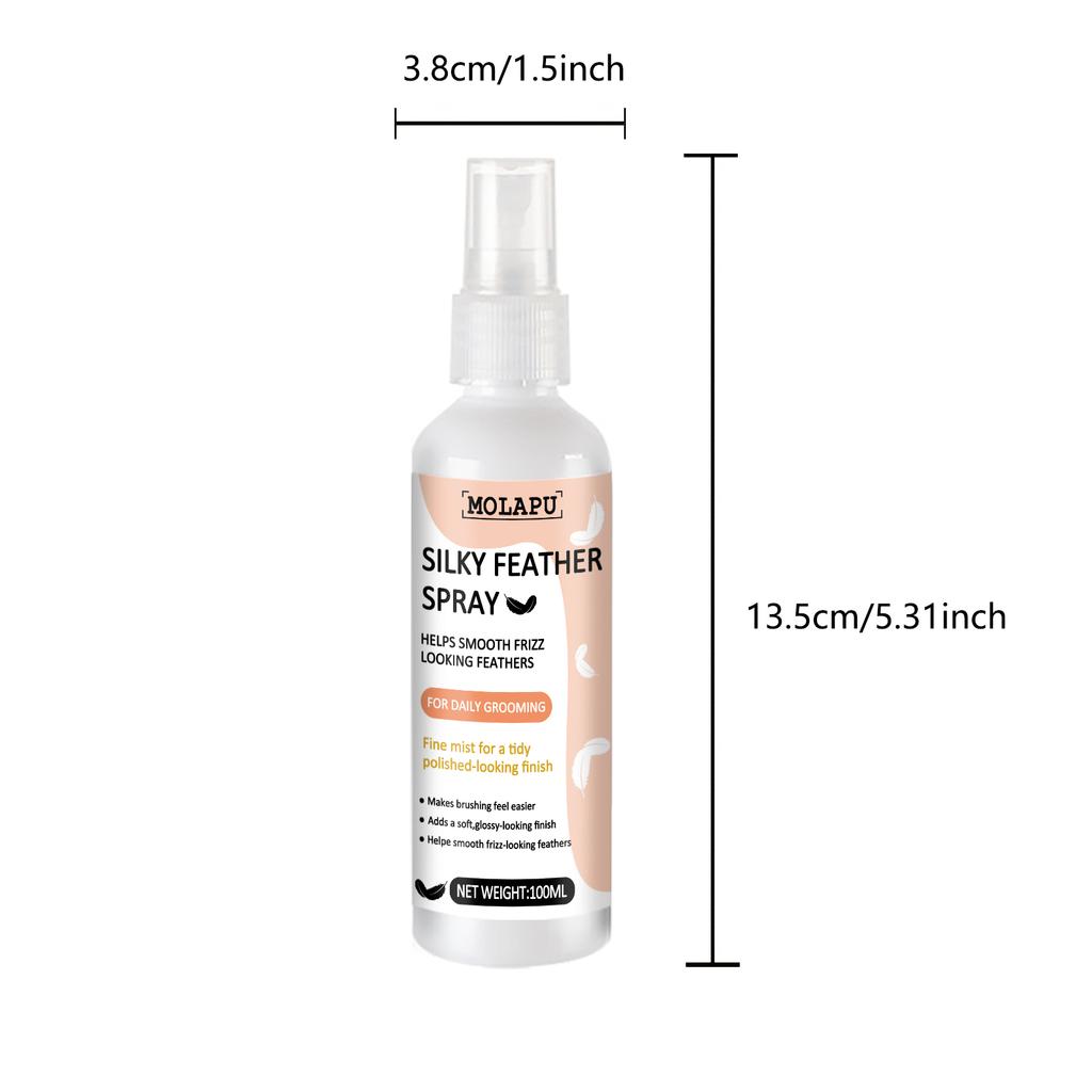 Parrot Feather Care Spray (Suitable for Budgerigars and Cockatiels) - Bathing Spray for Feather Grooming, Makes Feathers Smooth and Shin