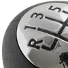 Renault Clio III 05-09 6-SPEED BLACK + CHROME gear shift knob