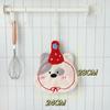 Kitchen Bathroom Small Towels Embroidered Puppy Hanging Towel Durable Hand Towel