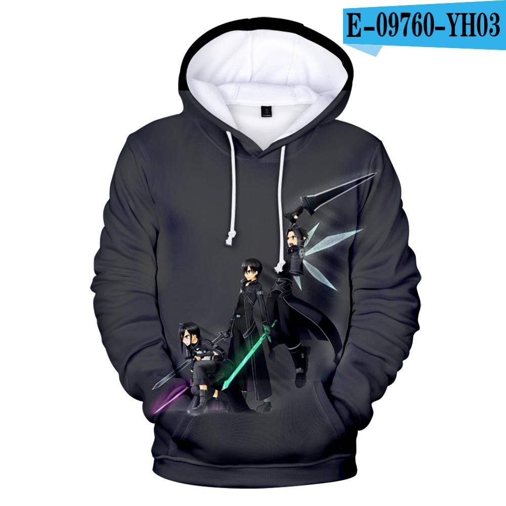Sword Art Online 3D Printed Hoodies Fashion Casual Sweatshirts Men Women Harajuku Streetwear SAO Oversized Hoodies Pullovers