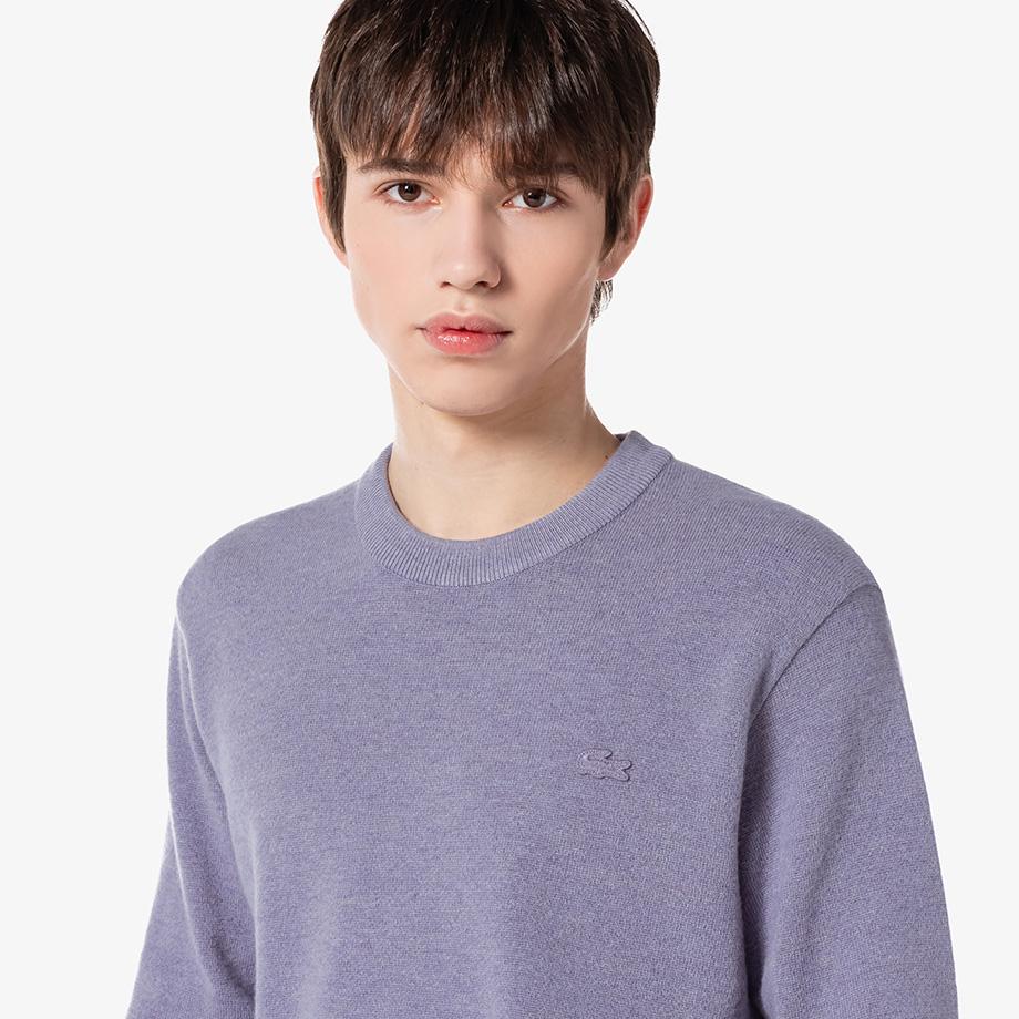 [lacoste] Men's Basic Crew Neck Pullover AH496E-54NGFU