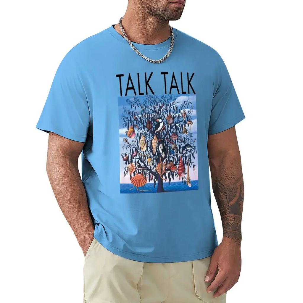 Тяжелый вес Топы Быстросохнущая Дизайнерская футболка Мужчины Talk Talk Дух Эдема Футболка Мужская одежда Харадзюку Оверсайз