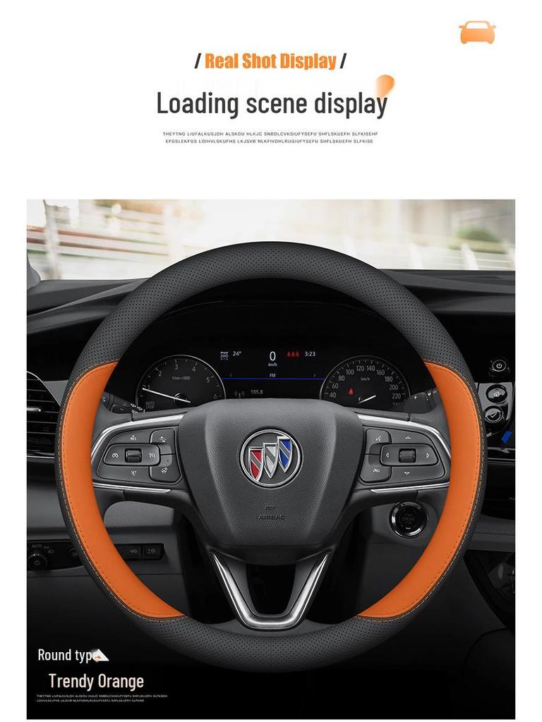 Чехол на руль автомобиля Buick: Натуральная кожа для Angkewei Plus, LaCrosse, Regal, Verano, Velite 6, GL8