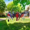 Stained Glass Color Birds Acrylic Window Wall Hanging Pendant Decorative Decors
