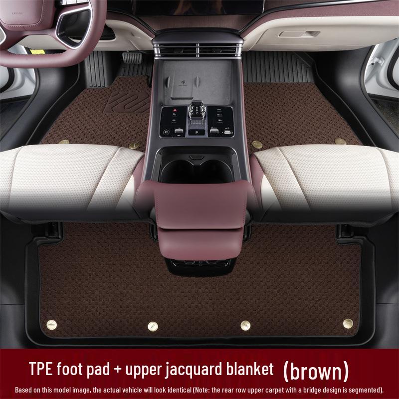 Durable, dirt-resistant, easy-clean, TPE eco-friendly anti-slip floor mats for 2025 Volkswagen Teramont Pro.