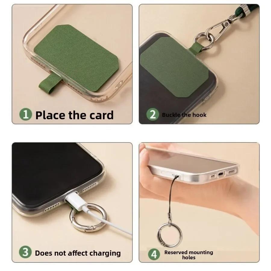 Adjustable Lanyard Stretchy Neck Strap Fashionable Detachable Neck Shoulder Phone Crossbody Phone Holder Smartphones Universal