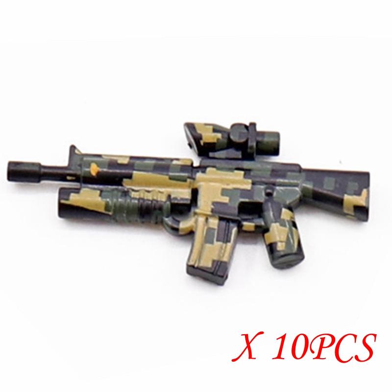 Блокируемая военная сумка для оружия MOC Пистолеты Собаки Парашют Конструктор Игрушки для детей с военными блокируемыми игрушками SWAT