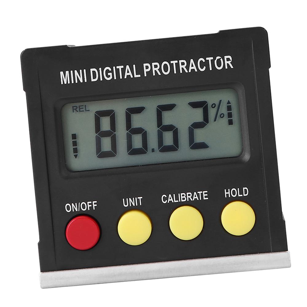 Horizontal Angle Meter Digital Protractor Inclinometer Electronic Level Box Magnetic Base Measuring Tools