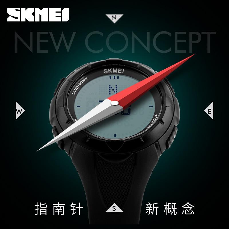 Обрабатываемый бренд водонепроницаемый альпинизм мода электронные часы компас мужские спортивные беговые студенческие часы