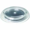 TRUSCO Caster Tray with Rubber 60mm Transparent 12 Pieces TUR600-TM-12