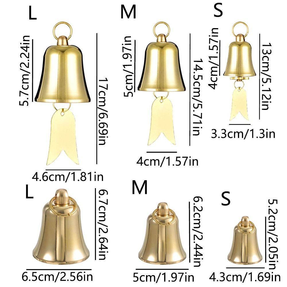 Круглоротый колокольчик-подвеска золотой ретро колокольчик античный рождественский колокольчик для двора