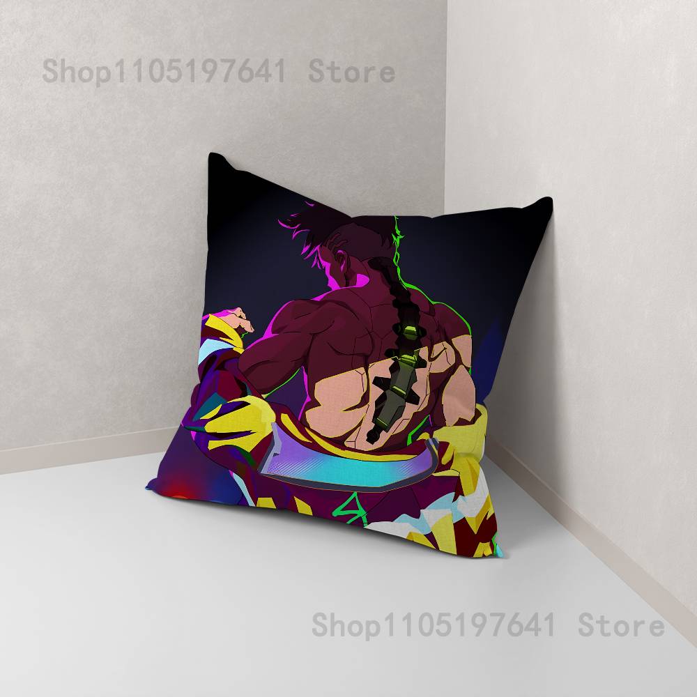 E-Edgerunners Game Cyberpunk (4) Pillow Case Plush Pillow Cases Home Decoration Pillow Cover for Sofa Bed Chair Living Room