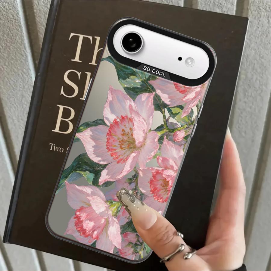 Креативная задняя крышка-чехол с цветочным рисунком для iPhone 17 Pro Max XR 15 Plus 11 XS 13 Pro 12 14 Air 16