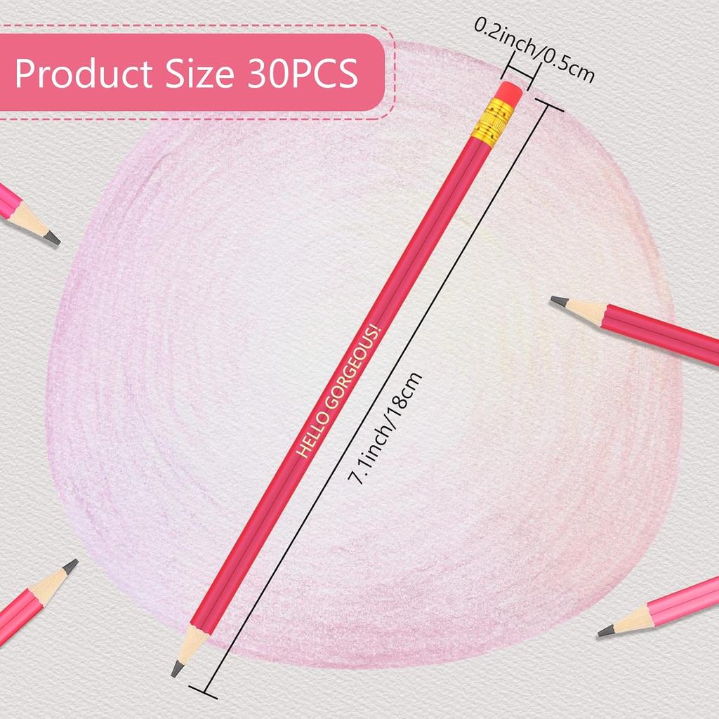 Chivao 30 Pieces Motivational Pencils pirational Pen Pre Sharpened Pencils Wood Pen Bulk Back to School Gift for Student