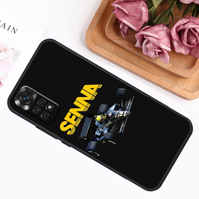 Гонщик Айртон Сенна Чехол Для Xiaomi Redmi 12C 10C 9A 9C 9T Redmi Note 12 Pro 8 9 10 11 Pro 11S 10S 12S Обложка