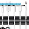 CABLEFIX направляющая для кабеля зажимы для кабеля держатель кабеля самоклеящиеся черные [набор из 10 шт.]