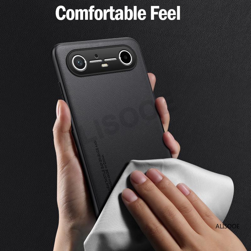 Кожаный чехол-фунда для Tecno Spark Slim 4G Чехол для Tecno Pova Slim 5G Крышка Модный Текстура волокна PU-кожа Защита Задняя крышка