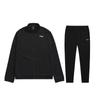 Li Ning свободный крой с заниженной линией плеч и брюки со средней талией повседневный спортивный комплект мужской свитшот, брюки черный AWEU041-1