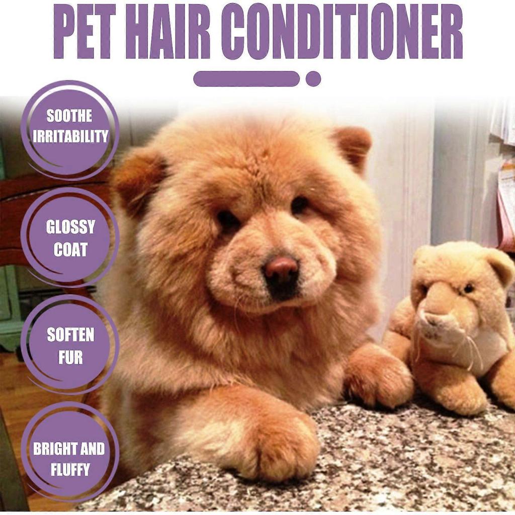 Yegebang pet hair conditioner fluffy and smooth no tangle pet hair cleaning care hair cream