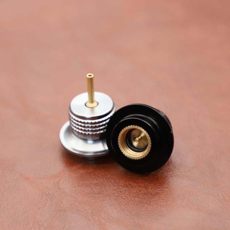 Butane Lighter Refill Adapter Flat Gas Cassette Canister Conversion Head Gas Charging Nozzle Connector Outdoor Camping Tool