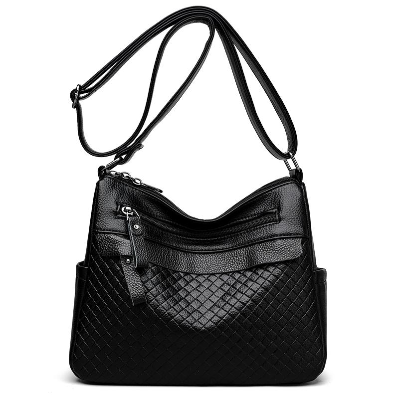 Leather Crossbody Bag for Women  High-quality Bags  Large Capacity  Women's Bags