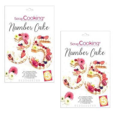 2 коробки для торта с цифрами