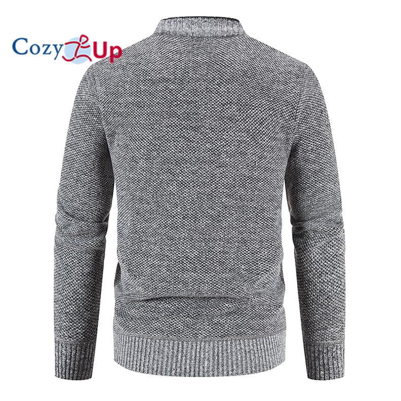Cozy Up Мужской теплый свитер-кардиган с длинными рукавами, осенне-зимняя куртка