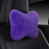 Зимняя подушка-подголовник для автомобильного сиденья, плюшевая подушка-подголовник для автомобиля, плюшевый универсальный поясничный упор Comfo H5X9