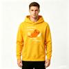 Men's Funny Orange Cat Beer Print Pullover Hoodie Casual Sweatshirt for Beer Lovers
