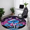 1PC Fantasy Forest Office Round Area Rug, Mat Suitable For Office, Under Office Chairs Bedroom Living Room Home Decor, Room Deco