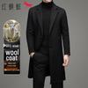Men's Business Casual Wool Blend Overcoat