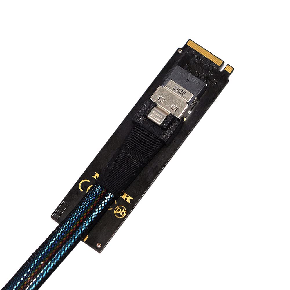NFHK NGFF M Key SFF-8639 to SFF-8654 SAS PCIe SSD Adapter