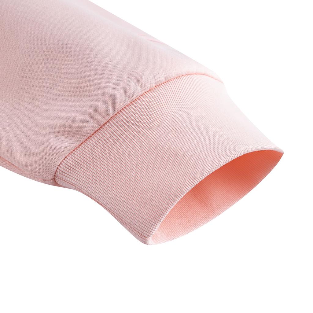 Anta Флис Повседневный Мода Спорт Удобный Свободный Пуловер Толстовка Толстая Теплая Толстовка Унисекс Персиково-Розовый 972618704N-2