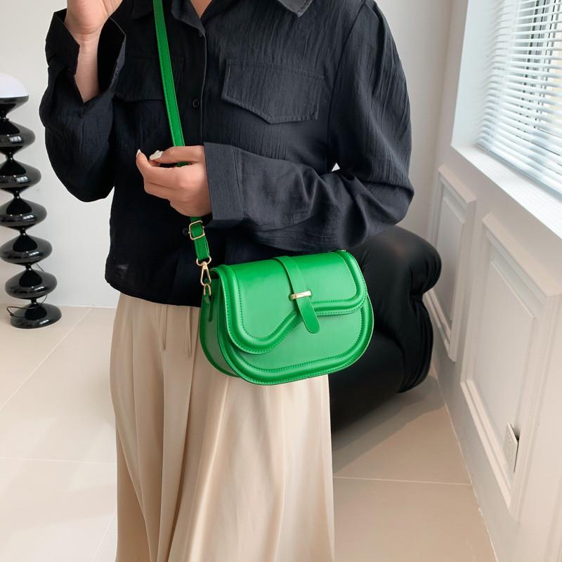 Trendy Stylish Saddle Bag For Women With Chic Minimalist Design And Soft Texture