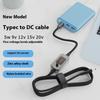 1 шт. 100 Вт USB C на DC Кабель-усилитель питания Type C на DC Регулируемый 5В-20В Модуль Step UP Кабель для быстрой зарядки Конвертер Адаптер