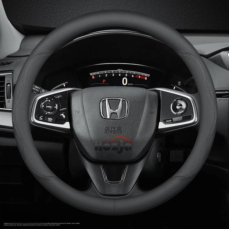 CNI1 Кожаная Накладка на Руль Автомобиля для Honda CRV Ridgeline HRV Prologue URV Accord ZRV Odyssey WRV BRV Accord Pilot Fit Passport