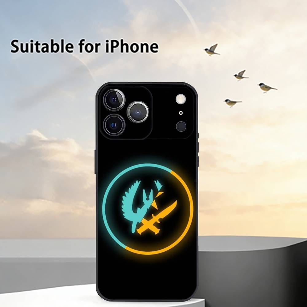 Чехол для телефона CS2 Counter-Strike2 для iPhone 17,16,15,14,13,12,11 Plus,Pro Max,XS,Мягкий силиконовый черный чехол