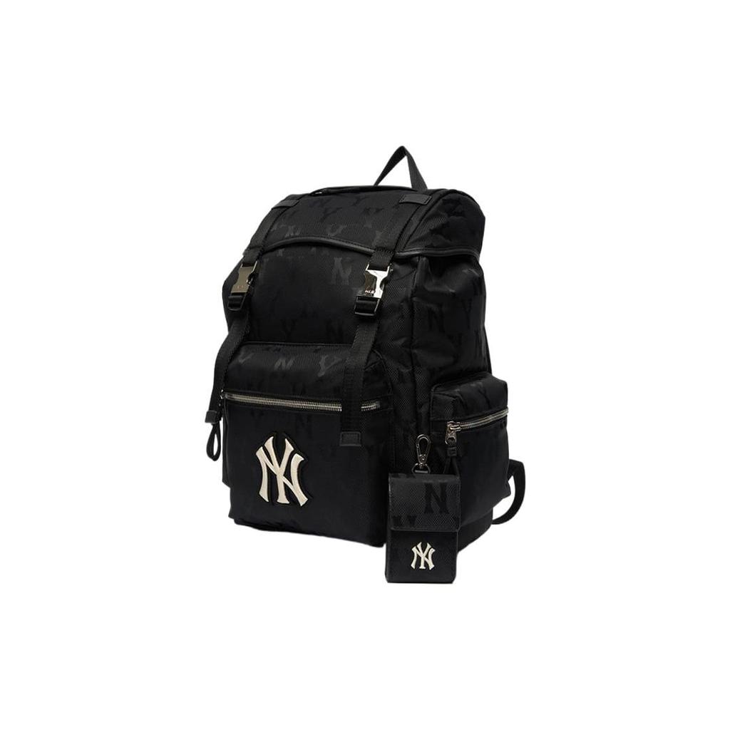 MLB Monogram Polyamide Combo Bag Backpack Regular Unisex Black 3ABKM021N