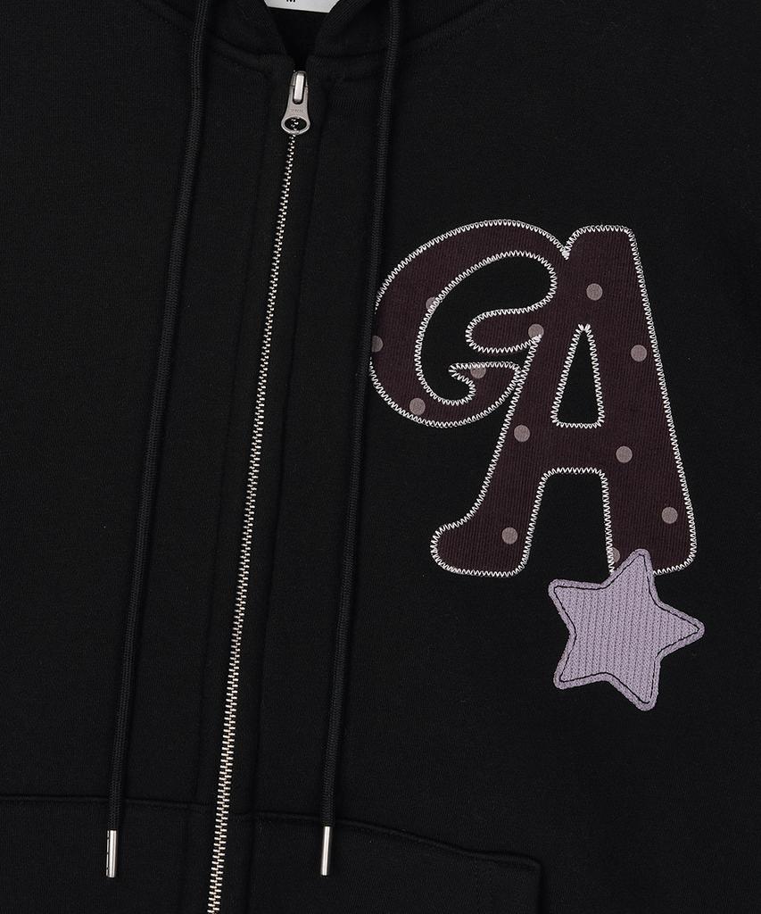Худи на молнии Gainsboro Ga Stella Patch_Черный