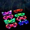 Led Luminous Glasses Light Up Glasses 6 Shapes of Glasses Flashing Glow In The Dark Party Supplies Favor Birthday Halloween