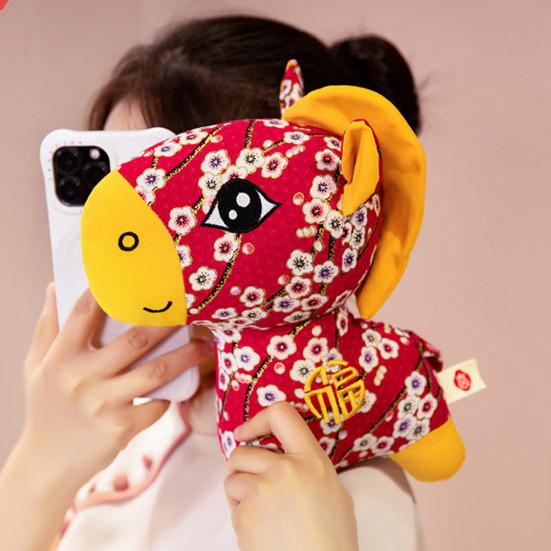 2026 год Лошади Талисман Плюшевая кукла Счастливый Китайский Зодиак Пони Мягкая игрушка Украшение Подвеска