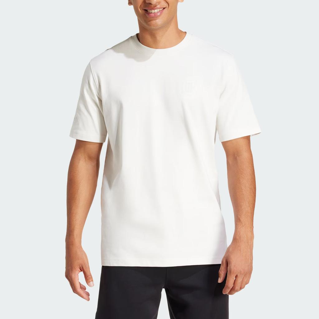 Adidas Оригинальная юбилейная серия к 125-летию Германии, повседневная футболка с коротким рукавом, мужская, белая, JD7139